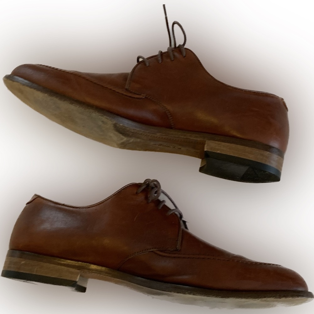 E.T. Wright Mens Italian Brown Leather Shoe size 11 B - Picture 2 of 4